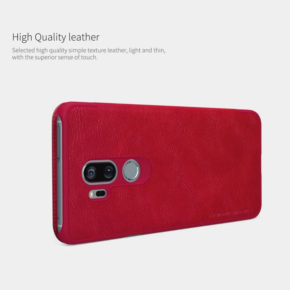 Чехол для LG G7 чехол thinq Nillkin QIN серия Роскошный кожаный Защита флип с функцией