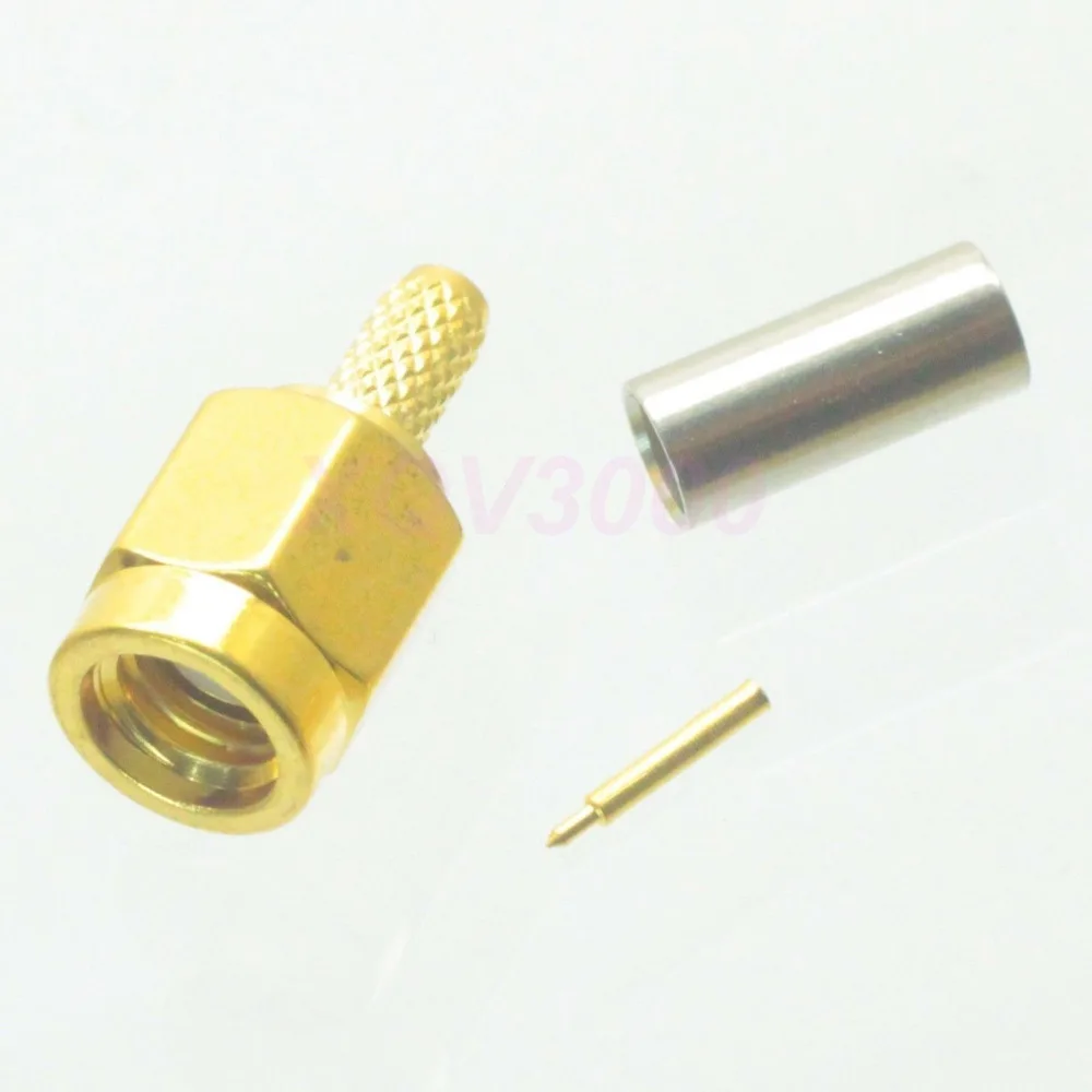 1pce коннектор SSMA штекерный штекер обжим для RG316 LMR100 RG174 RF коаксиальный|pin crimp