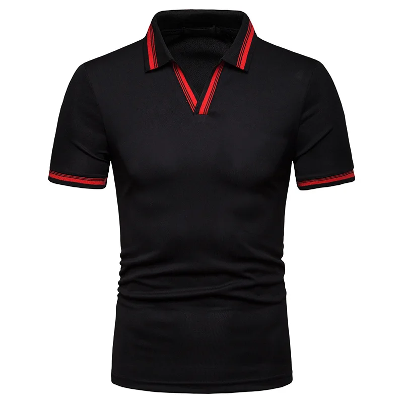PADEGAO бренд 2019 новый летний мужской V воротник свободный удобный Модный