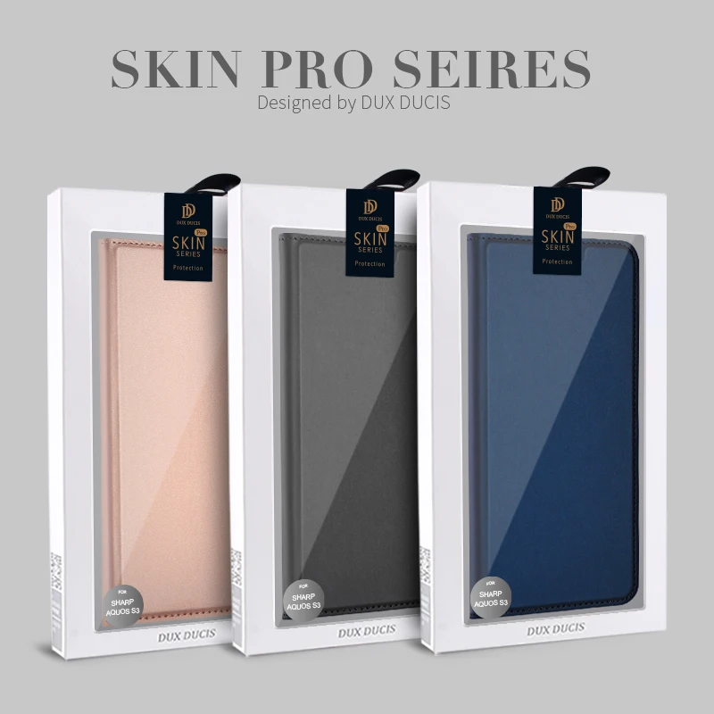 Для Sharp Aquos S3 чехол Dux Ducis кожаный кошелек с застежкой для Чехол Флип Стенд