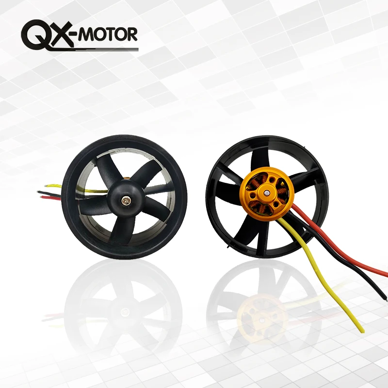 1 Набор 64 мм EDF набор QF2611 4500KV мотор с 5 лезвиями воздуховод вентилятор для RC