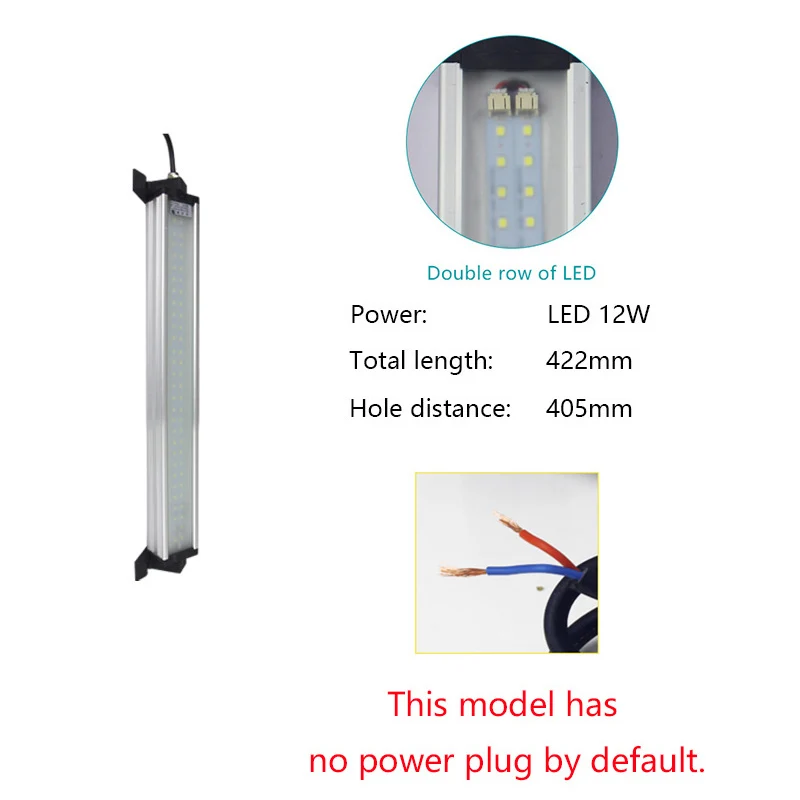 LED 12W Светодиодные рабочие огни для станков с ЧПУ 220 В 8 Вт-40 Вт взрывозащищенные водонепроницаемые лампы для гаражного токарного станка фрезерные швейные промышленные светодиодные светильники 24 В - Цвет: LED 12W
