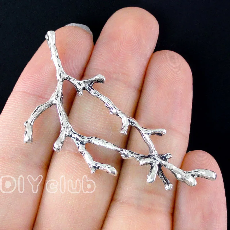 25pcs филиал шармы античное серебро/бронза/медное дерево ветка соединители с