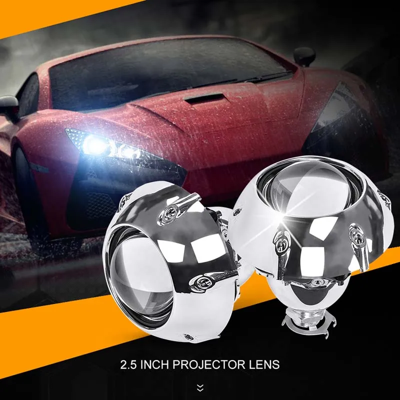 Комплект для модификации автомобильных фар HID Bi xenon 2 5 дюйма адаптер H4 H7 55 Вт