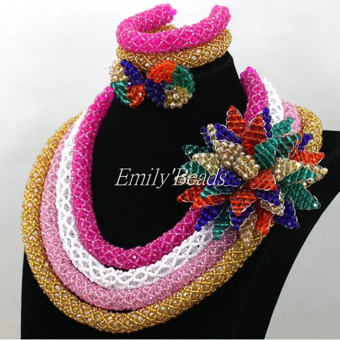 Фантастический разноцветный нигерийский Свадебный костюм африканские