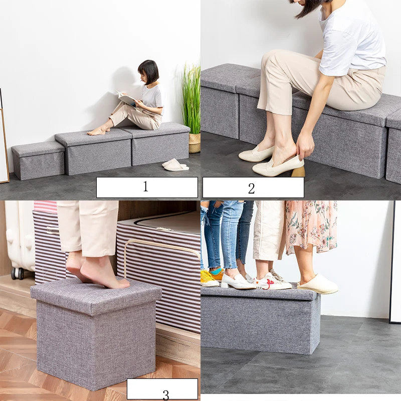 Складные метизы коробка для хранения сменная обувная скамья