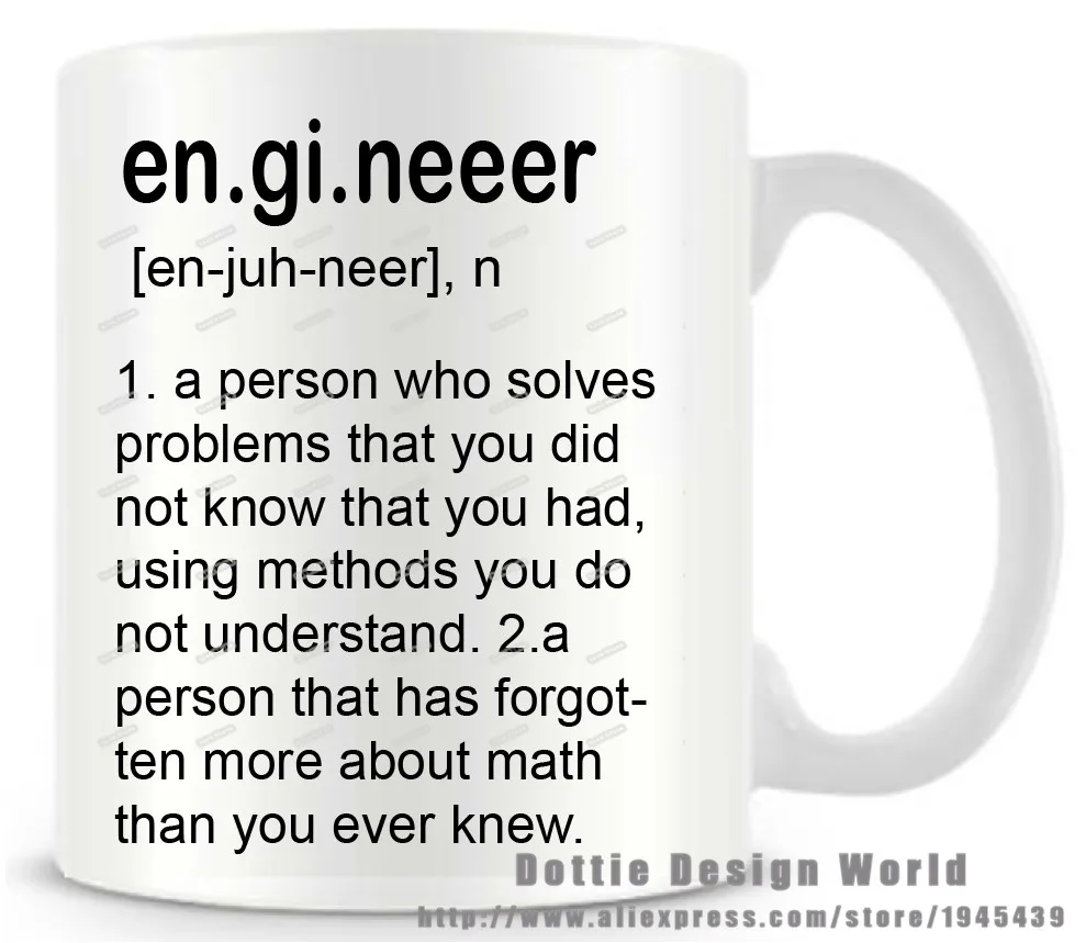 Забавная Новая дорожная кружка инженера четкость 11 унций Керамическая для