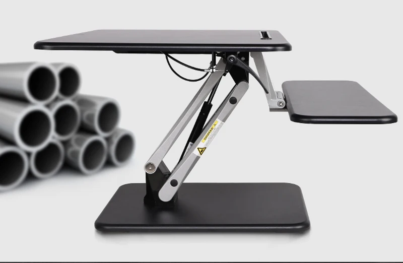 Loctek M3S Sit Stand Desk Riser Easy Up Height Adjustable Computer Laptop Desk with Foldable Keyboard Holder 68x52cm
