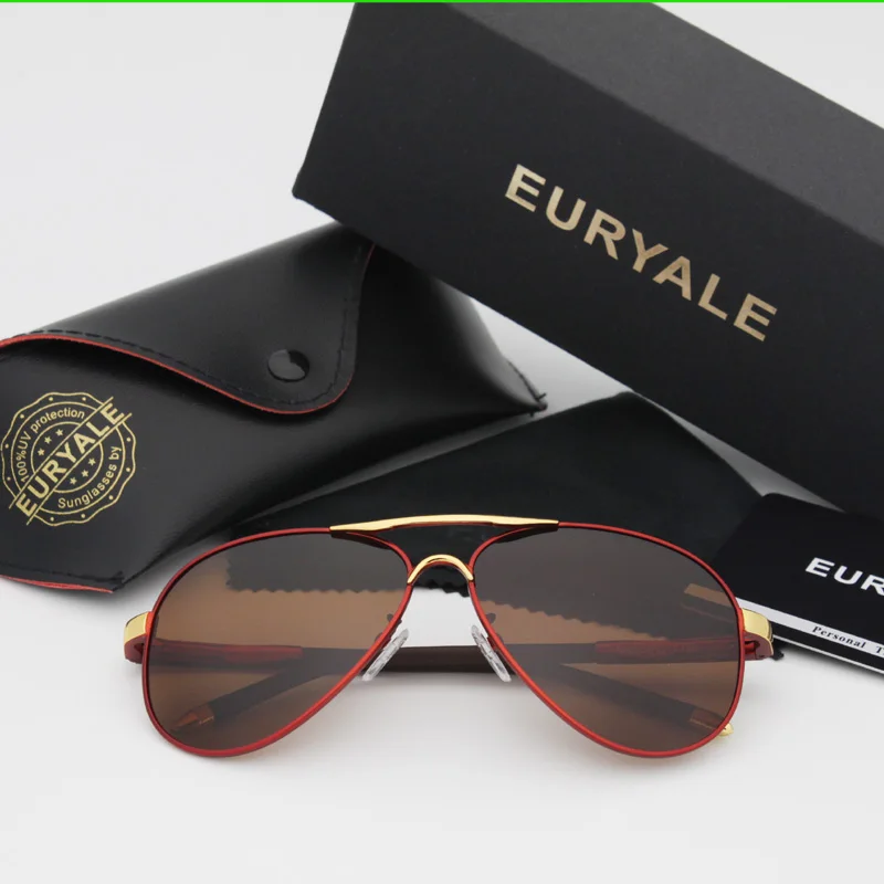 006 EURYALE, мужские алюминиевые поляризованные солнцезащитные очки, зеркальные солнцезащитные очки, квадратные очки, очки, аксессуары для мужчин и женщин, gafas 8503 - Цвет линз: 006