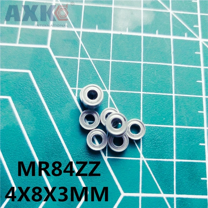 AXK 10 шт. MR84ZZ 4x8x3 мм глубокий шаровой подшипник Миниатюрный высокого качества MR84Z MR84