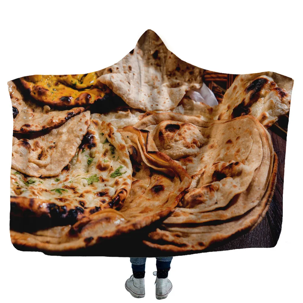 Популярное одеяло с капюшоном Burrito Tortilla дизайнерское носимое мексиканским