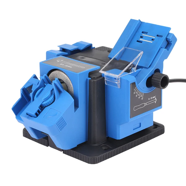 Royal Blue Многофункциональная электрическая точилка для ножей, ножничная дрель, точильная шлифовальная машина, быстрая автоматическая заточка для ножей, заточка для кухни, инструменты, штепсельная вилка европейского стандарта - Цвет: Royal Blue