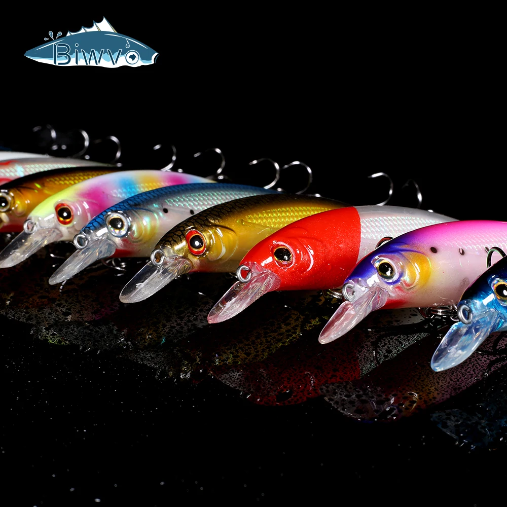 Biwvo Minnow приманки металлические кальмары Твердые Товары для рыбалки светящиеся swimbait морская река Shad Воблер для троллинга кальмаров приманка для рыбы