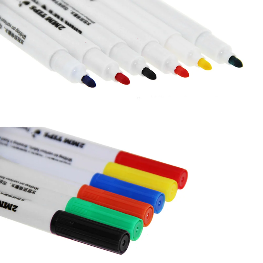 6 шт. дизайн DIY текстиль искусство футболка живопись чернила ткань лайнер