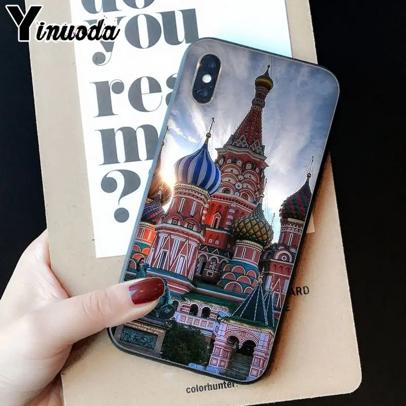 Yinuoda, чехол для телефона с изображением ночного телефона из Российской Федерации, в Москву, с изображением СПб, для Apple iPhone 8, 7, 6, 6S Plus, X, XS, MAX, 5, 5S, SE, XR, чехол