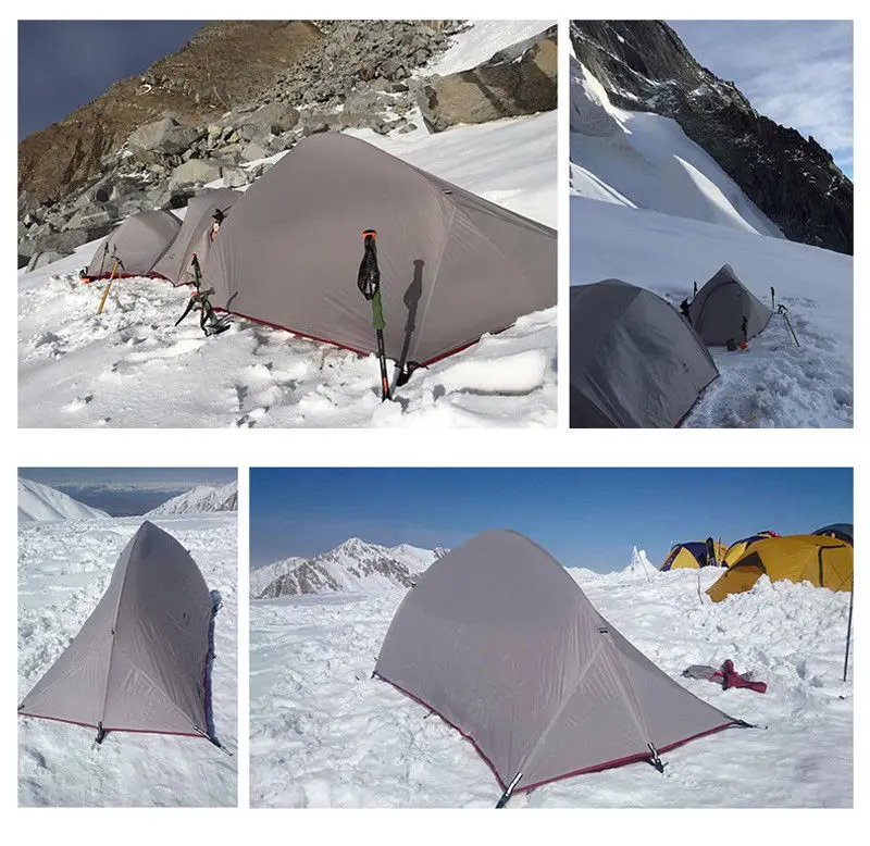 Naturehike CloudUp серии Сверхлегкий альпинистский тент водонепроницаемый 20D/210T ткань палатки для 1 человека с наземным ковриком