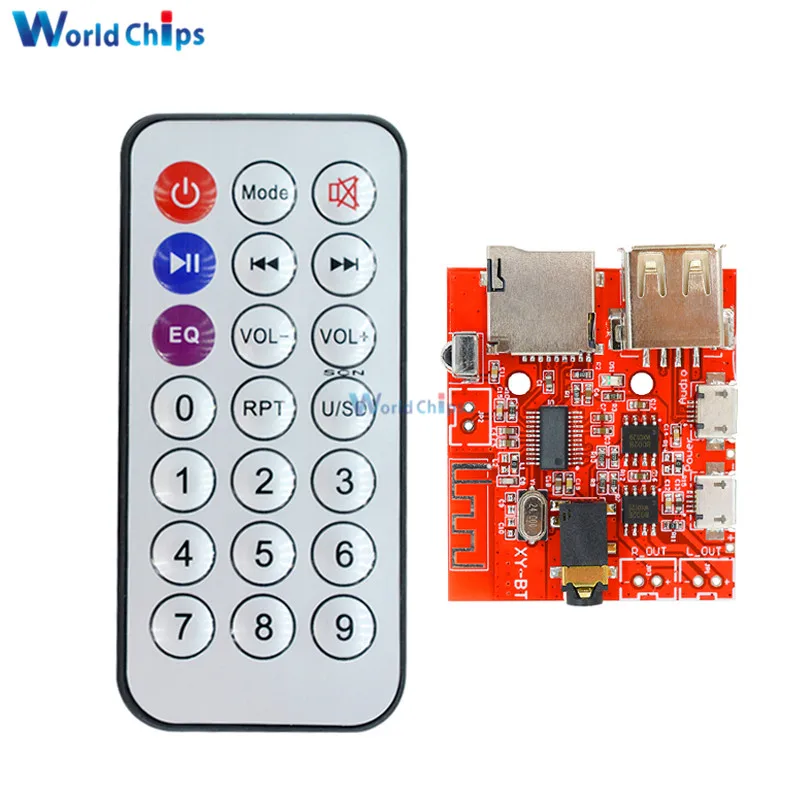 MP3 Decoder Мини беспроводной Bluetooth 4,1 4,2 MP3 аудио приемник плата стерео музыкальный модуль mp3 без потерь декодер автомобильный динамик усилитель мощности - Цвет: MP3 Decoder