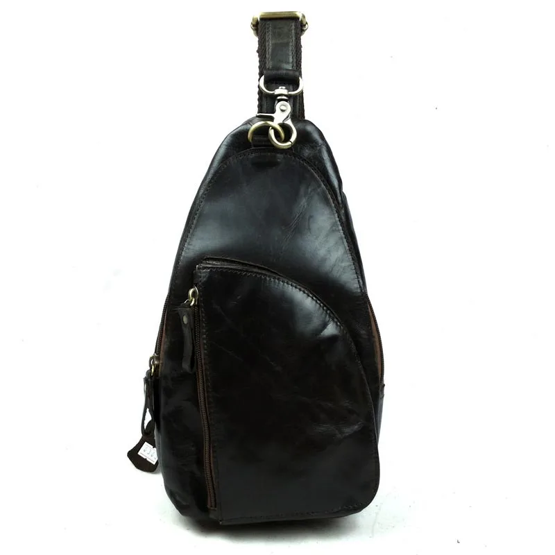 Известный бренд нагрудная сумка Мужская маленькая дорожная натуральная кожа