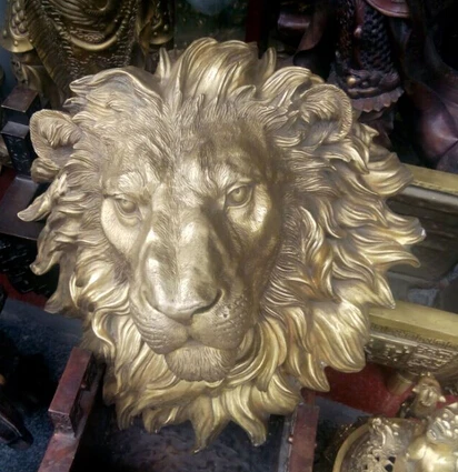 Wan671016 + West Art Бронзовая скульптура резьба свирепый зверь добычи Статуэтка голова