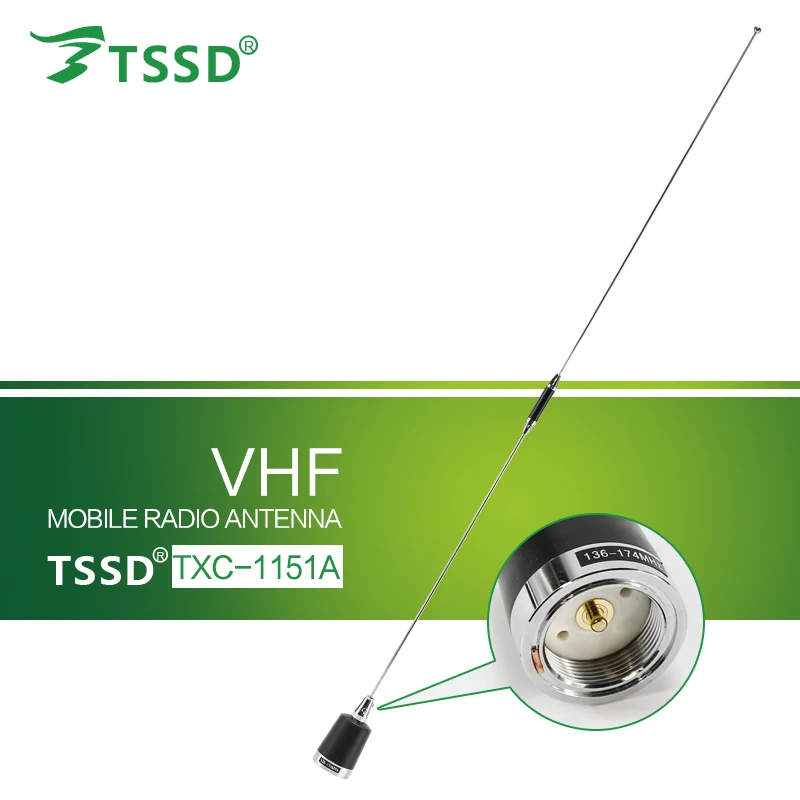 TSSD Brand NEW VHF 136-174Mhz  NMO Mobile Antenna TXC-1151A for Car