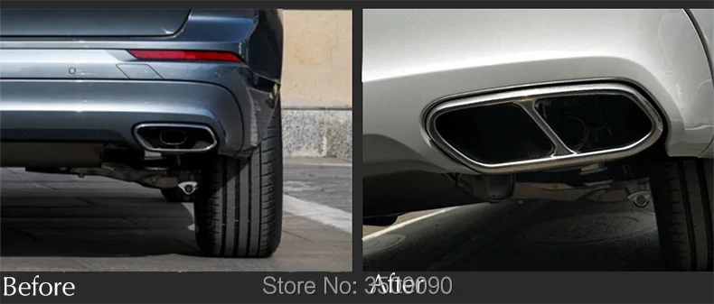 Для Volvo XC60 2018 2019 автомобильный Стайлинг задняя горловина выхлопная труба крышка