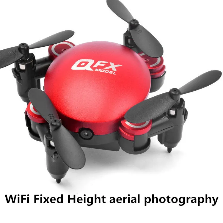 Red Have a camera 2,4G маленький большой энергетический складной 6-осевой Дрон с фиксированной высотой Wi-Fi для воздушной фотосъемки светодиодный фонарь с поворотом на 360 ° Голосовое управление - Цвет: Red Have a camera