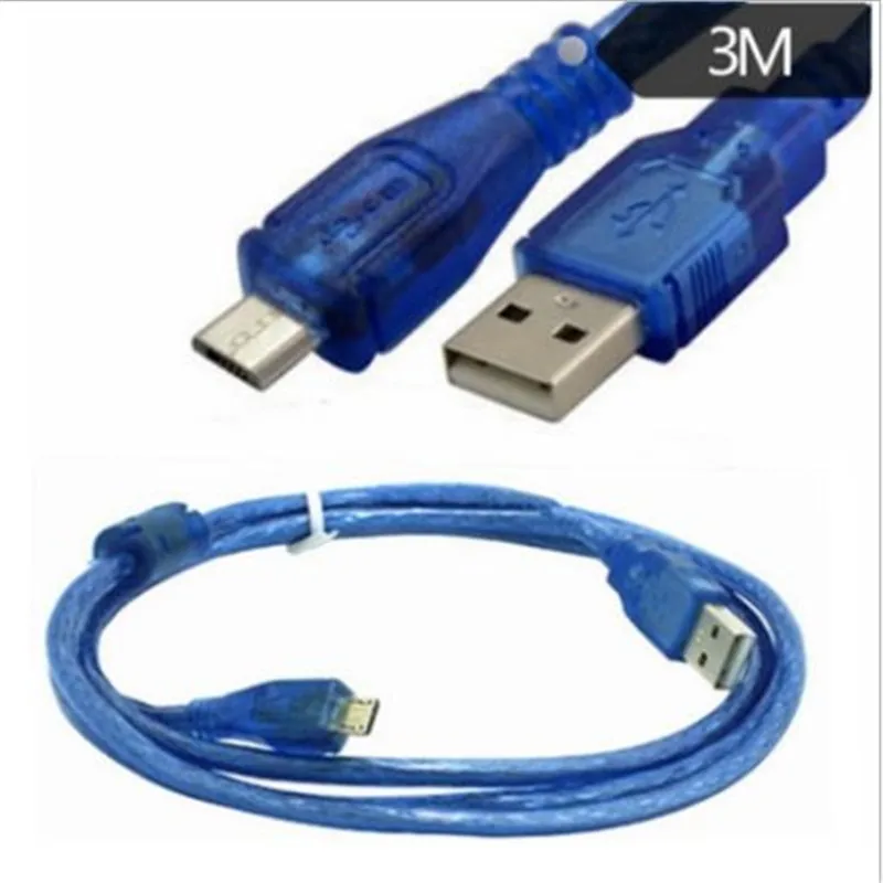 Стандарт USB 2 0 печатная линия прозрачный синий Удлинительный кабель для принтера