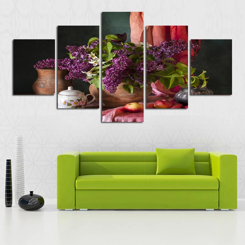 

free shipping print on canvas wall home decoration paint unique gift 5 pieces picture
