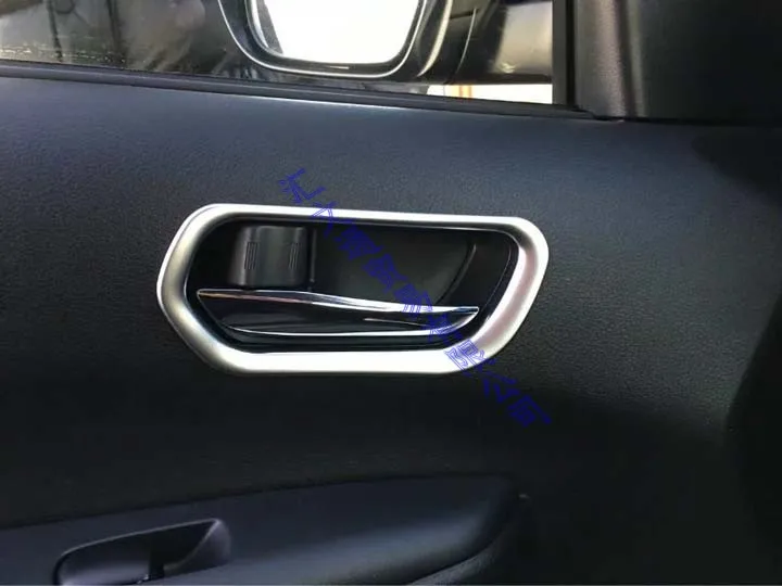 Для NISSAN SERENA C27 2017 2018 2019 ABS Хромированная матовая крышка внутренней дверной ручки