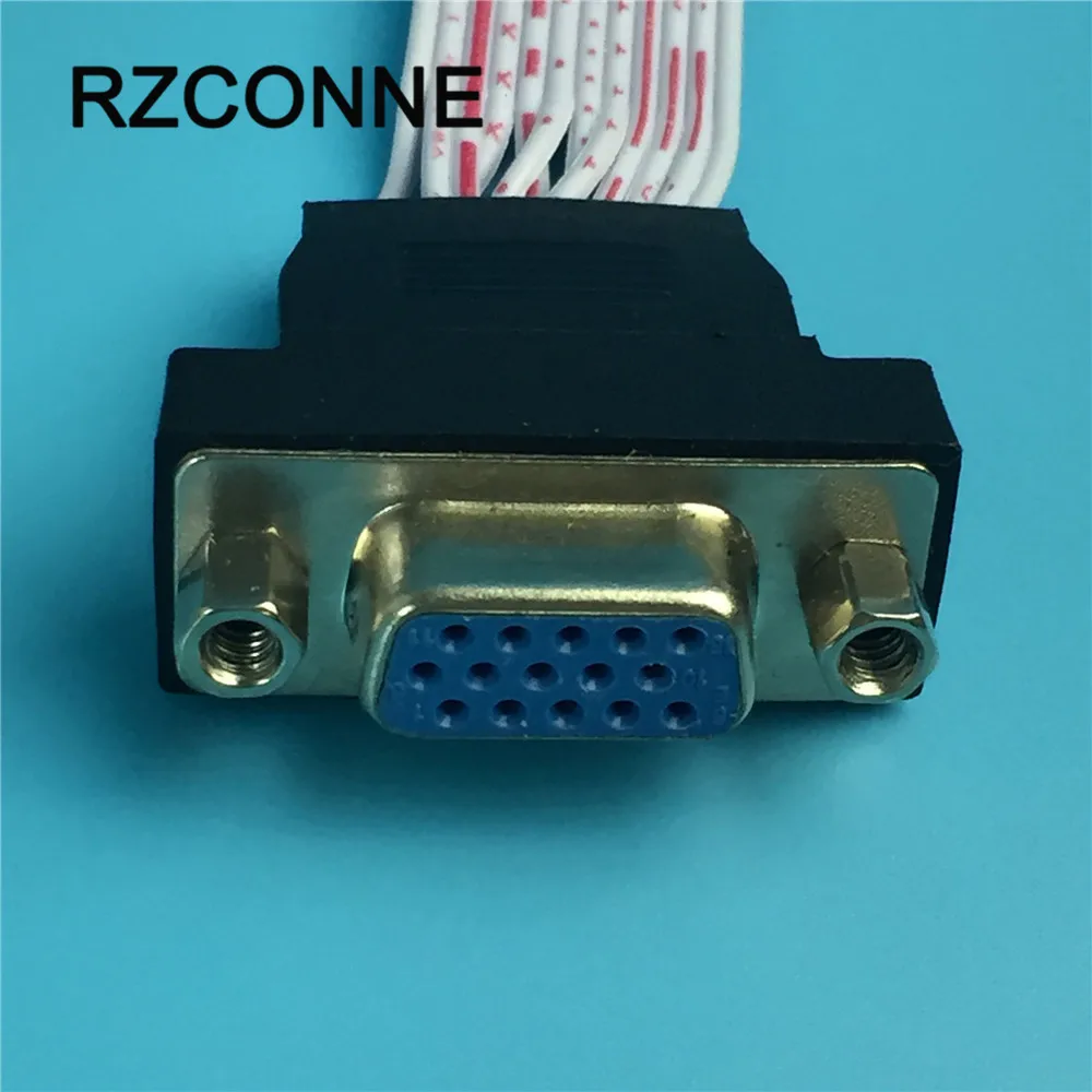 5 шт. ЖК драйвер платы встроенный VGA сигнальный кабель 12 Pin адаптер Женский Разъем
