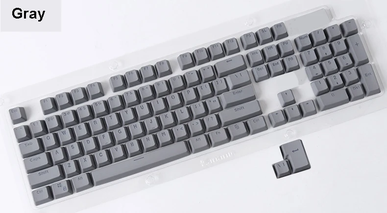 PBT OEM 104 ключа ANSI верхнее покрытие с блестящим принтом двойные колпачки