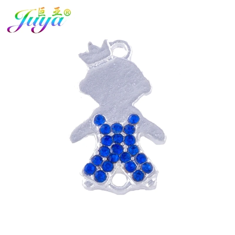 Juya 10 шт./лот оптовая продажа красочные кубические стразы корона мальчик