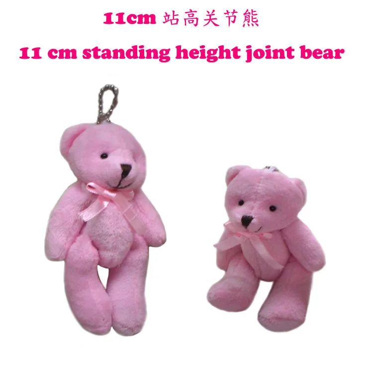 11 cm joint bear/tie/bear naked bear hot cartoon bouquet doll/handbags accessories super soft material|handbag evening|accessories ipadhandbag |