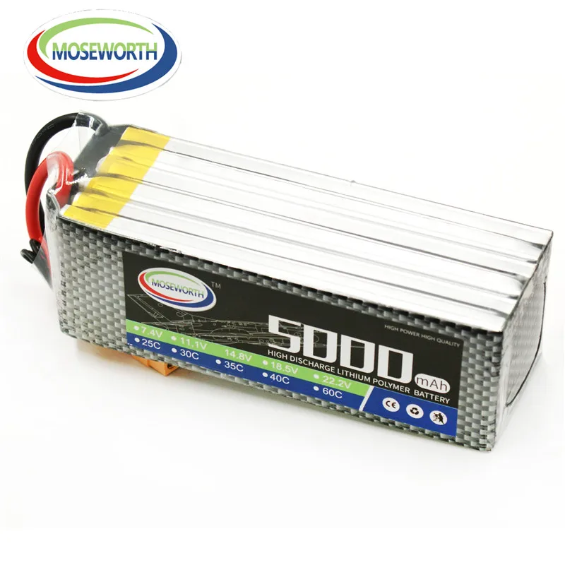 Новый дизайн Радиоуправляемый Дрон Lipo батарея 6S 22 2 в 5000 мАч 25/35/60C для