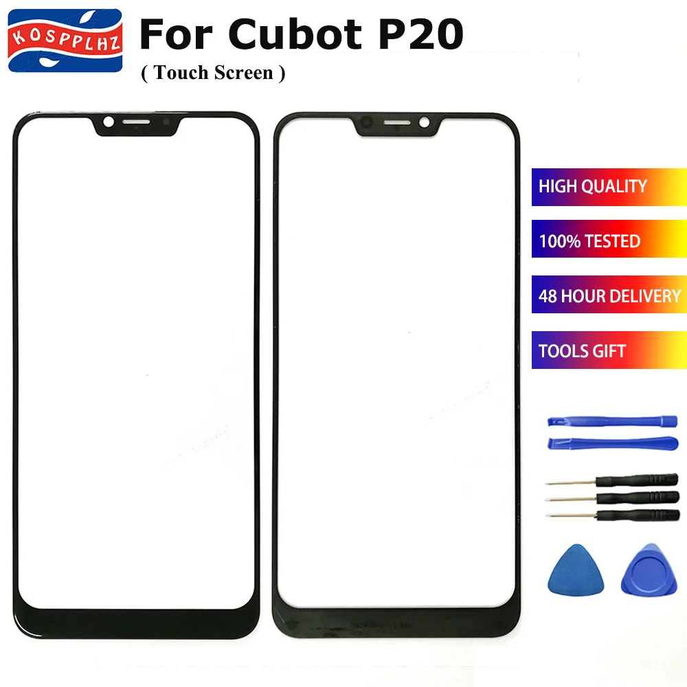Черный 6,1" для Cubot P20 сенсорный экран дигитайзер сенсорная панель для Cubot P20 запасная часть сенсорного экрана+ Инструменты+ лента
