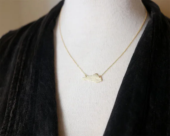 Ожерелье с подвеской в виде окружности штата Кентукки ожерелье американском