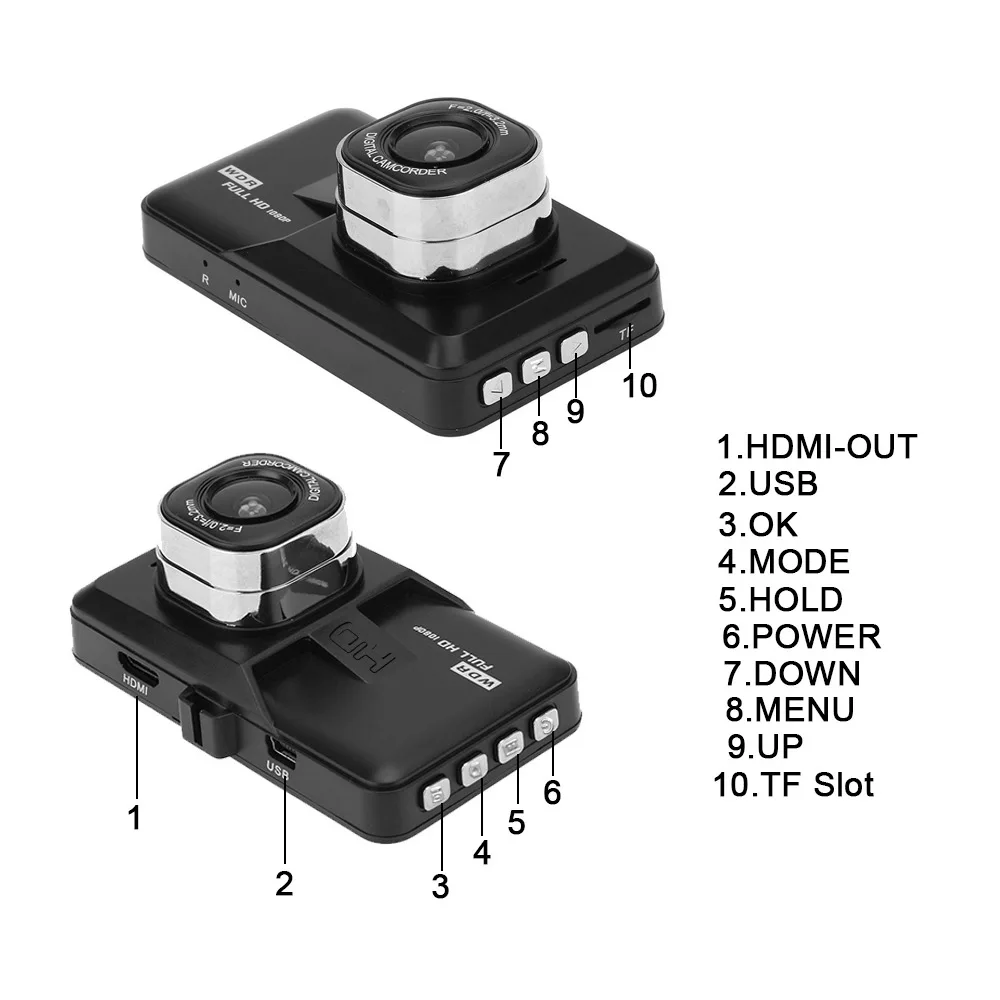Бесплатная доставка Новый Автомобильный видеорегистратор Автомобильная камера