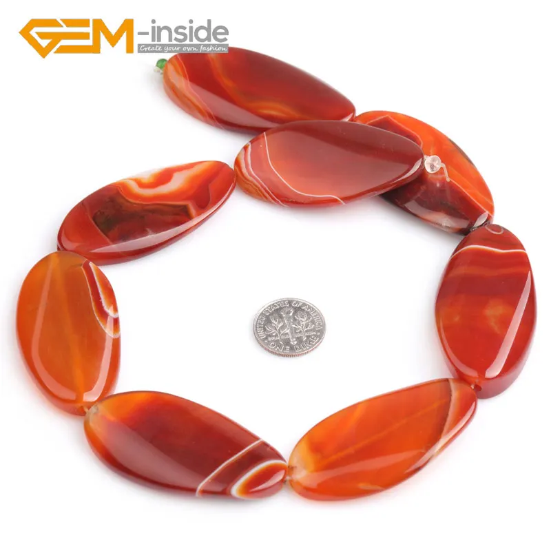 25x50mm Red Agate Драгоценный камень-внутри 30x40 мм Овальный Окаймленный агатовый бусины из природного камня бисер «сделай сам» для изготовления ювелирных изделий прядь 15 дюймов DIY - Цвет: 25x50mm Red Agate