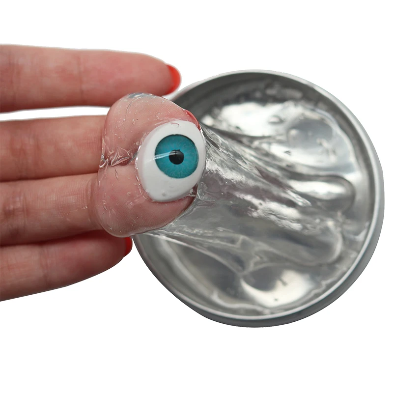 Transparent Plasticine Pure Clear Putty Rubber Slime Scented Tub Stress Relief No Borax Clay Toy Novelty Funny Eyes Kids Gifts | Игрушки и