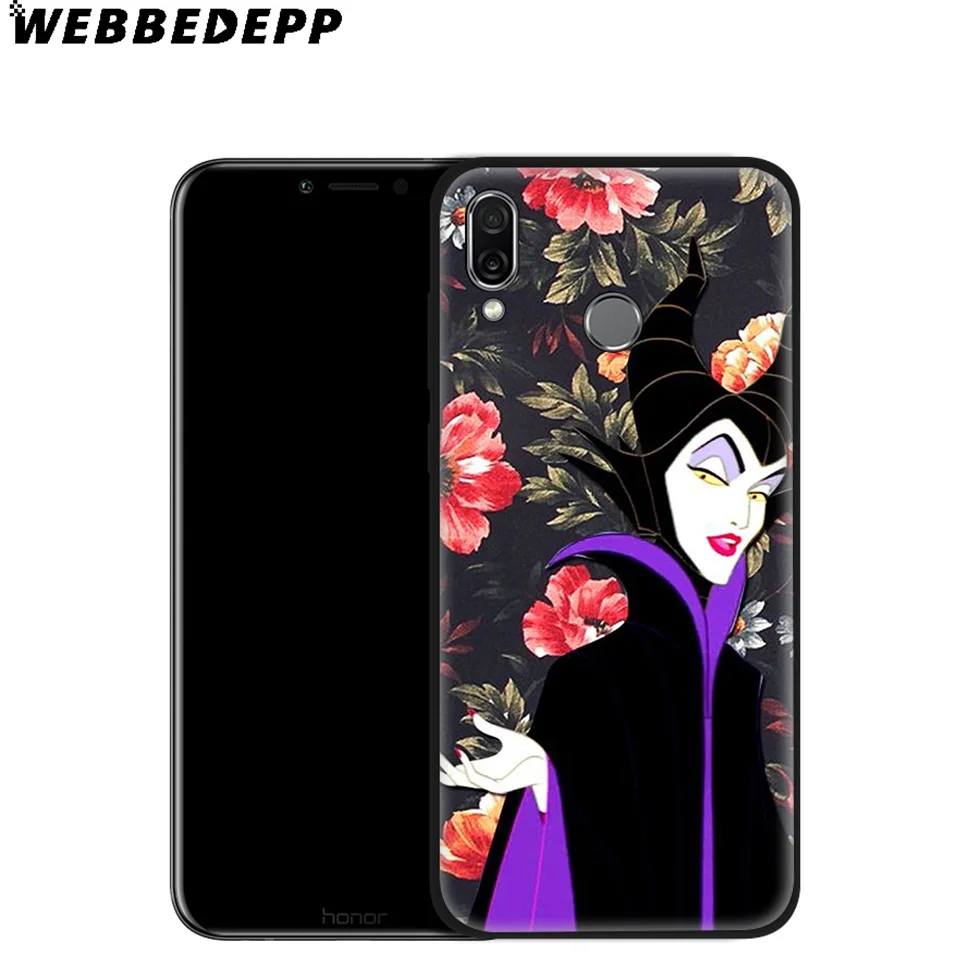 WEBBEDEPP Witch Maleficent Soft Case for Huawei P8 P9 P10 P20 P30 Lite Pro P Smart Z Plus 2019 Y6 Prime 2018 2017 Mini |