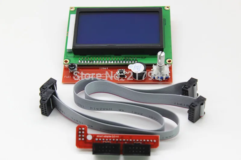 1 шт. Mega 2560 R3 + RAMPS 4 контроллер 5 A4988 шаговый модуль драйвера 12864LCD|ramps 1.4|ramps megaramps 1.4 a4988