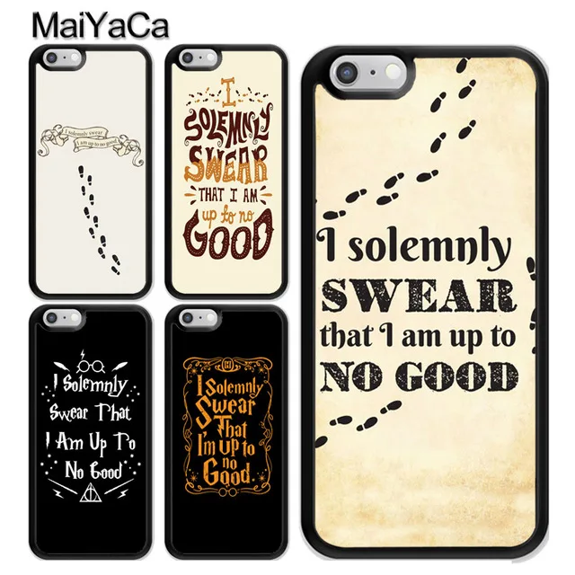 MaiYaCa Harry Potter I Solemnly Swear for iPhone 4S SE 5C 5S 6S 7 8 Plus X XR XS MAX Black Soft Shell Phone Case Rubber Silicone | Мобильные