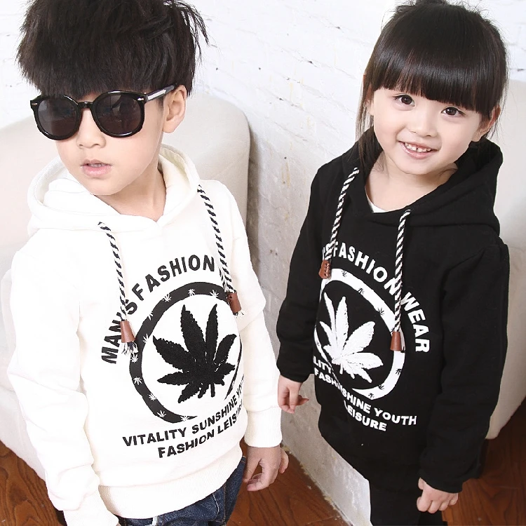 

2016 Sale Fashion Cotton Unisex New Spring And Autumn T - Shirt Sleeved English Leaves With A Hat Sweater Children 's Clothing