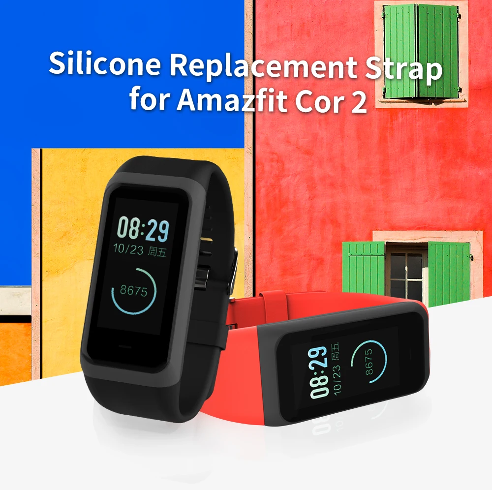 SIKAI силиконовый ремешок-петля для Amazfit Cor 2, ремешок на запястье, сменный Браслет Midong, ремешок для Xiaomi Huami Amazift A1712, браслет