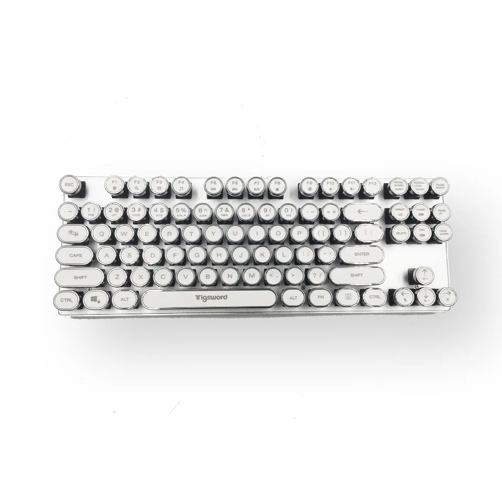 Механическая клавиатура винтажные подсветкой USB машинки издание проводной 87