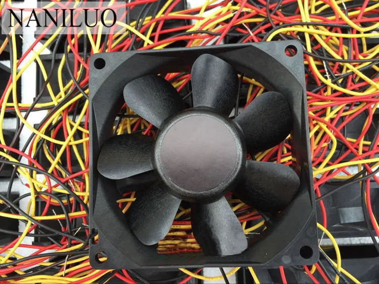 NANILUO 9WP0812H401 новый импортный японский IP55 водонепроницаемый вентилятор 8025 12 в