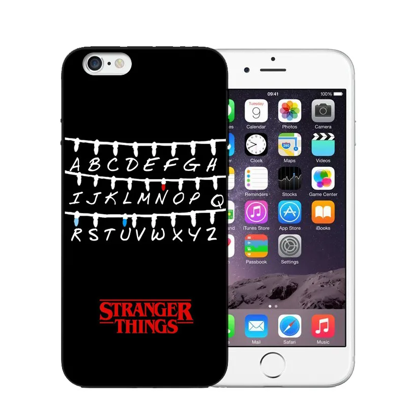 Stranger Things Soft Phone Case for iPhone X 8 Plus Christmas Lights Back Cover 5 5S 6 6s 7 Covers Capa |