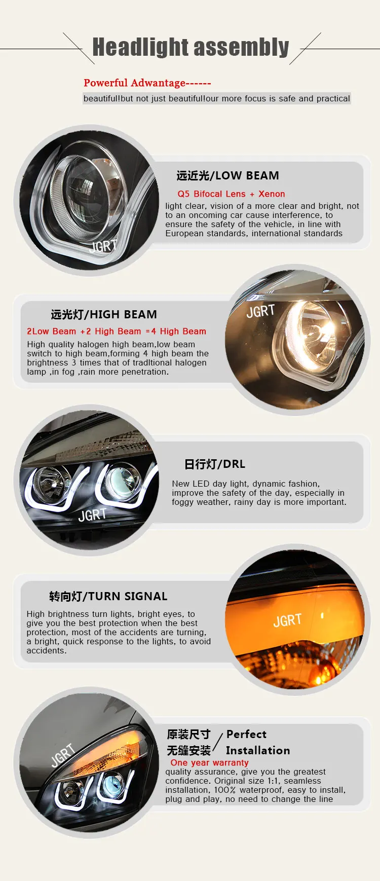 Автомобильный стиль светодиодный фары для Nissan Qashqai 2010-2013 для Qashqai Головной фонарь светодиодный DRL Объектив двойной луч H7 HID Xenon bi xenon объектив