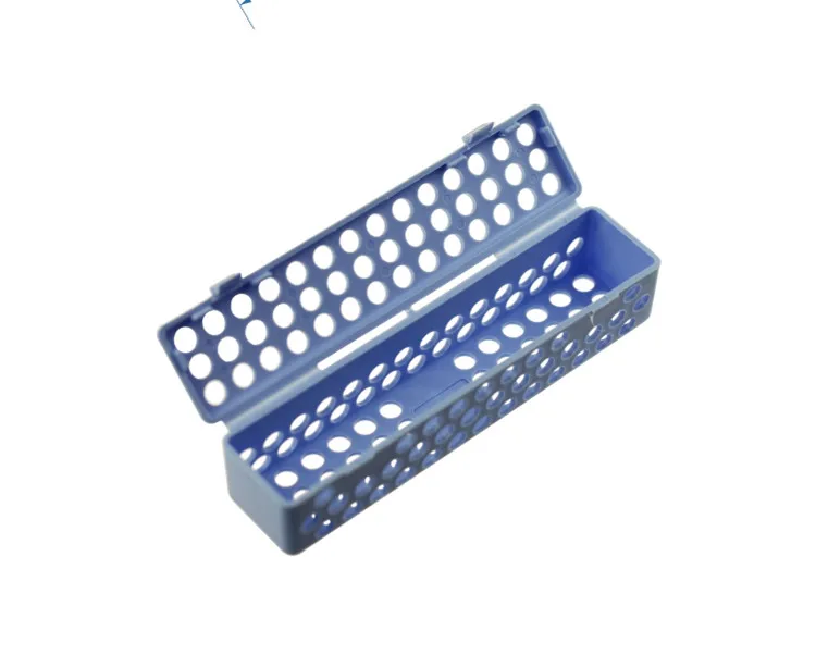 1Pc Dental Instrument Sterilization Container Case Tray Cassette Blue | Красота и здоровье