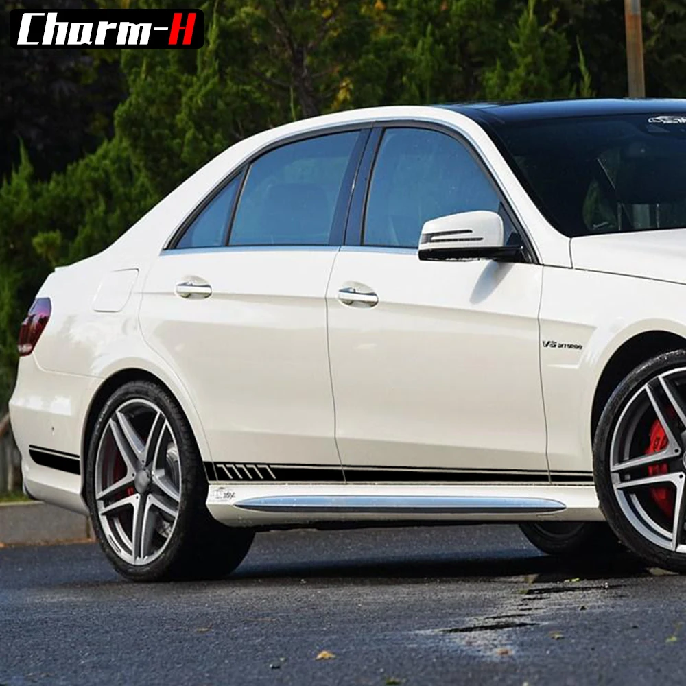Стильная наклейка с боковыми полосками 507 стильная для Mercedes Benz W212 E 63 Class AMG E300 E350 E500